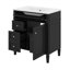 Meuble-lavabo de 30 po avec lavabo supérieur, armoire de rangement moderne avec 2 tiroirs et un tiroir basculant-116794994