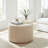 Valde Round Ottoman in Beige