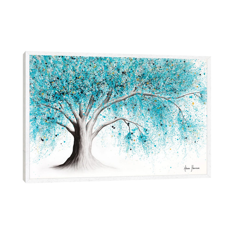 Winter Winter Gemstone Tree by Ashvin Harrison - Print on Canvas, 66.04 cm H x 45.72 cm W, White Framed