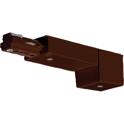 Track Light Conduit Live End in Brown