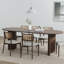 Table de salle à manger ovale en bois avec 2 pieds-1611329674-1611329679