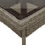 Petronio Square Glass Metal Outdoor Dining Table - 80 cm W 80 cm D-2005314882