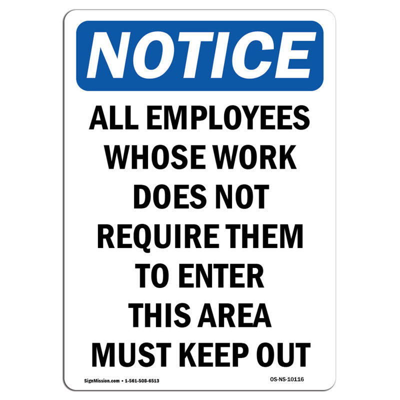 Osha note que tous les employés dont le travail signe