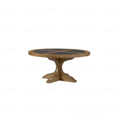 Table de cocktail ronde en hickory