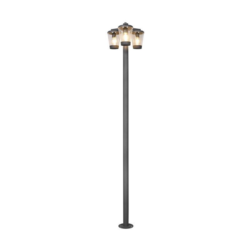 Adriella Anthracite Solar Powered Metal Pathway Light