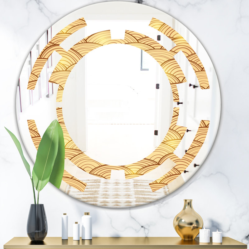 Miroir mural sans cadre & on the sky space modern, H 23,6 po x l 23,6 po