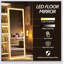 Miroir pleine grandeur avec lumières DEL, verre incassable et température de couleur réglable pour la toilette et le maquillage-677515361-677515365