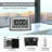 Atomic Clock With Outdoor And Indoor Temperature - 12.5 Inch Self-Setting Digital Clock Large Display, Battery Operated Wall Clocks Or Desk Clocks For Bedroom, Livingroom, Office