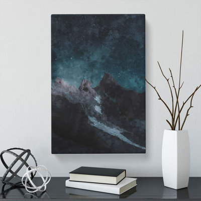 Light of the Moon over the Dolomites Painting - Wrapped Canvas