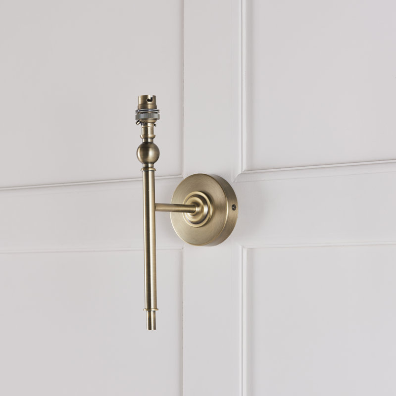 Welby Steel Armed Sconce, Orange