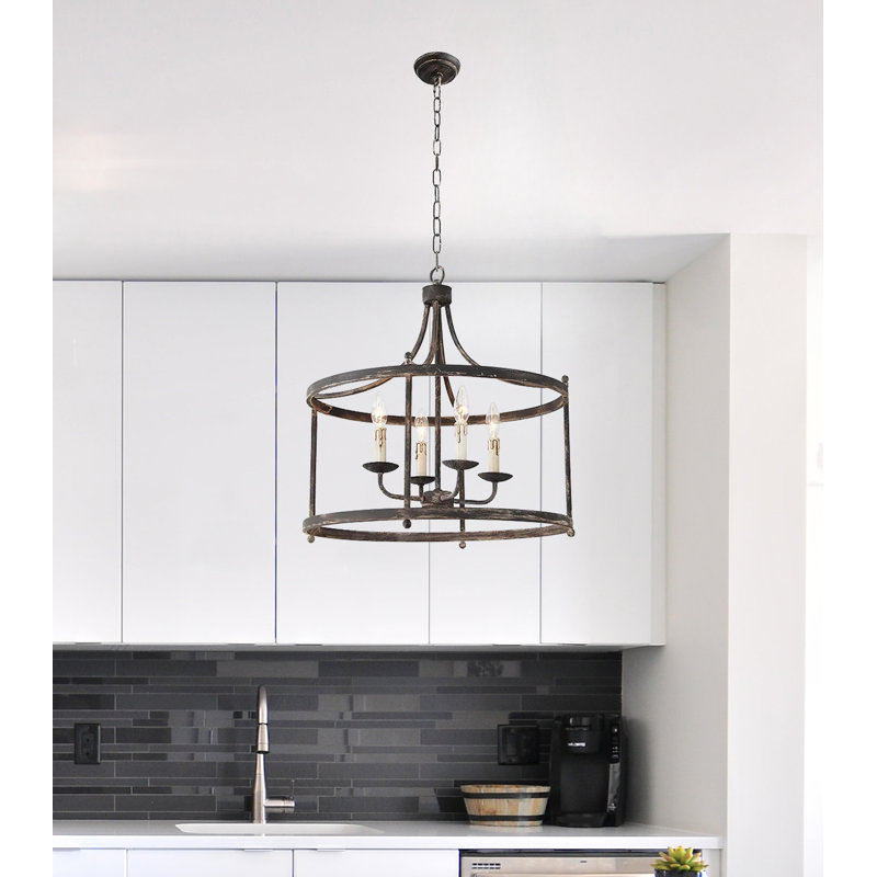 Lustre tambour 4 lumières