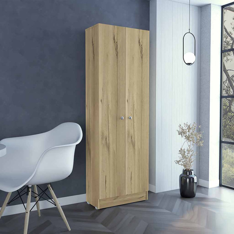 Armoire de rangement moderne, cinq tablettes, Espresso