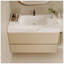Meuble-lavabo flottant moderne 29,9 po avec comptoir en faux marbre et lavabo encastré en céramique, fixation murale pour petites salles de bain et appartements-1330375623