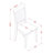 6 Piece Dining Set Contains a Rectangle Dining Room Table and 4 Kitchen Chairs with a Bench, Oak-415448122-415448120-415448069