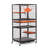 Versatile Lockable Pet Cage with Removable Tray and Stable Wheels for Pets' Comfort