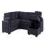 Canapé d'angle multi-fonctionnel en forme de L avec rangement et lit convertible-1483397524
