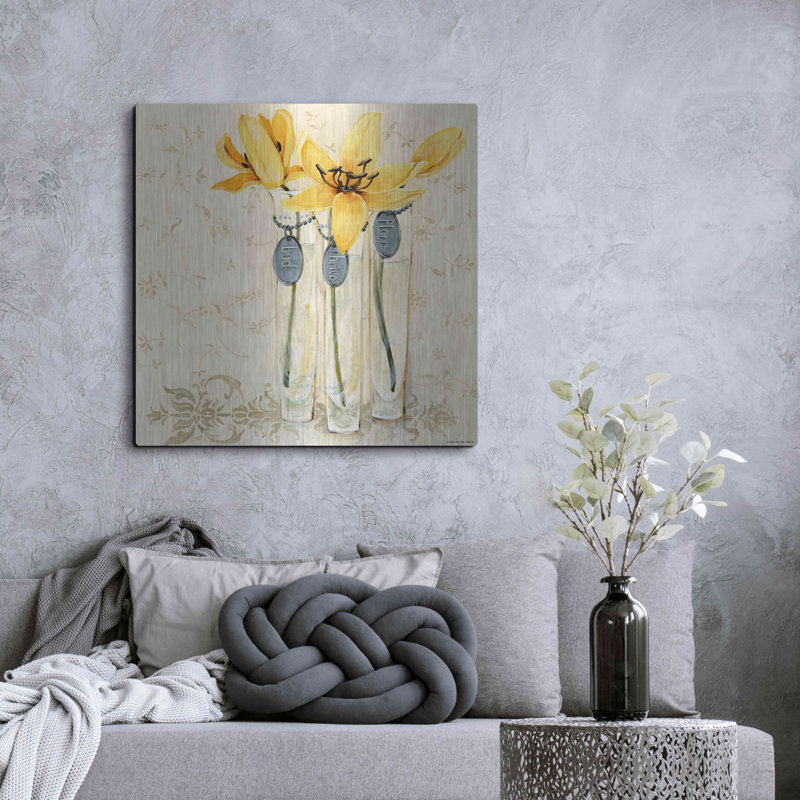 «Inspired Yellow» par Inconnu JD, H 36 po x l 36 po