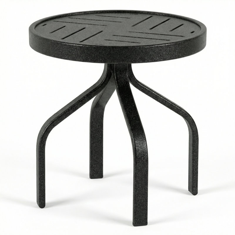 Table d'appoint ronde 18 po, Granit