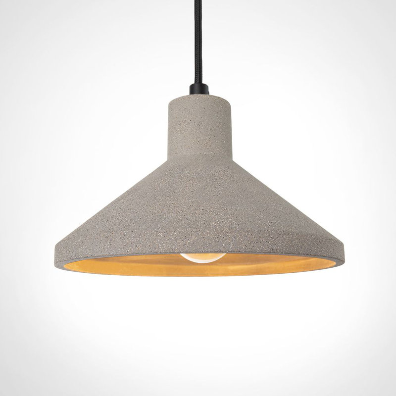 Porsgrunn/Skien 1 - Light Cone Pendant, Black, Stone Grey