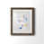 Papier, cadre noyer