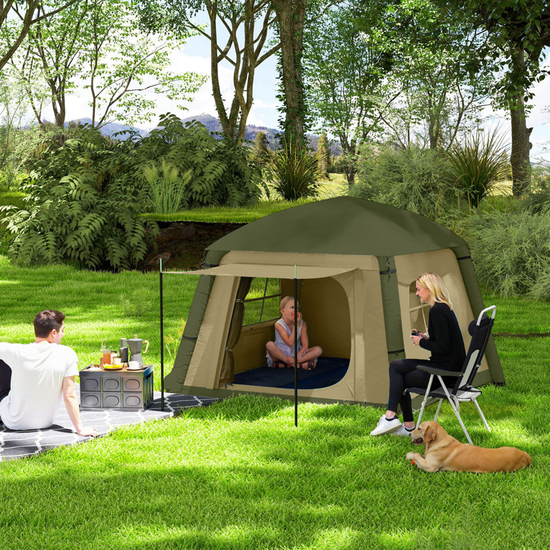 2 Person Tent, Brown/Green