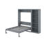 Grand lit escamotable avec tablettes-21012822