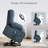 38.19" Wide Mordern Power Lift Massage & Heating Recliner Chair With Cupholders & Side Pockets, Ideal For Elderly-683236451