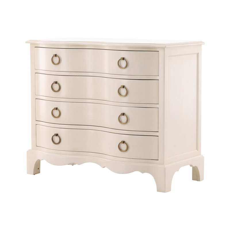 Furniture Classics Ariel Cream Mahogany 4-Drawer Chest