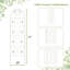 Paquet de 4 treillis de jardin en métal 71 po x 20 po pour plantes grimpantes - blanc