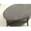 Table basse ovale avec plateau en bois manufacturé et tablette-1599568503