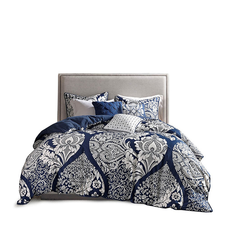 Ensemble de housse de couette 6 pièces, Bleu, Housse de couette double + 5 pièces supplémentai