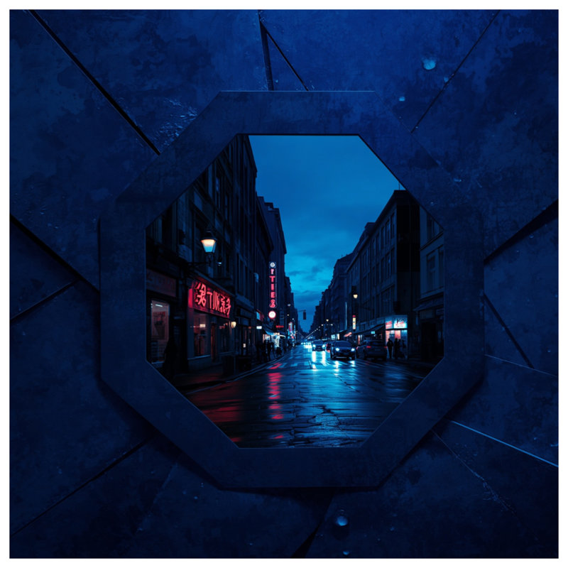 Couvertures City Street At Night, L 60 po x H 80 po