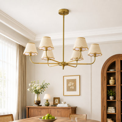 Lustre classique / traditionnel à 6 lumières