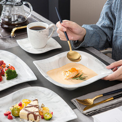 Elvira Piece Ceramic Dinnerware Set - Service for 6
