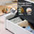 Beige Linen Upholstered Storage Ottoman,Multi Function with Button-Tufted Foot Stool-839258072