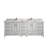 Aberdeen 84'' Double Bathroom Vanity with Quartz Top-115357183-115357180