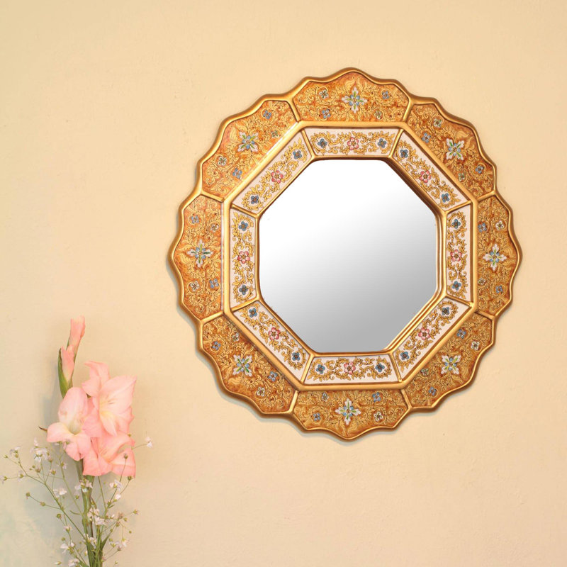 Miroir décoratif moderne et contemporain Cristian, Or
