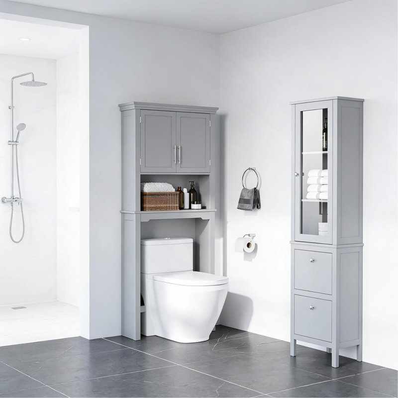 Home Bathroom Storage Organizer,Over The Toilet Storage Cabinet
