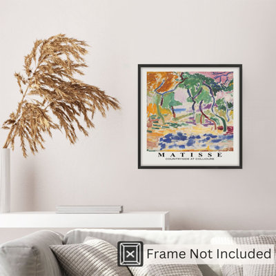 «Landscape and Nature Henri Matisse Countryside at Collioure», reproduction d'art non encadrée