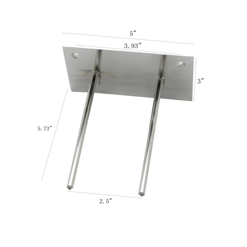 2-PEG Lead Apron Wall Mount Hook Hanger