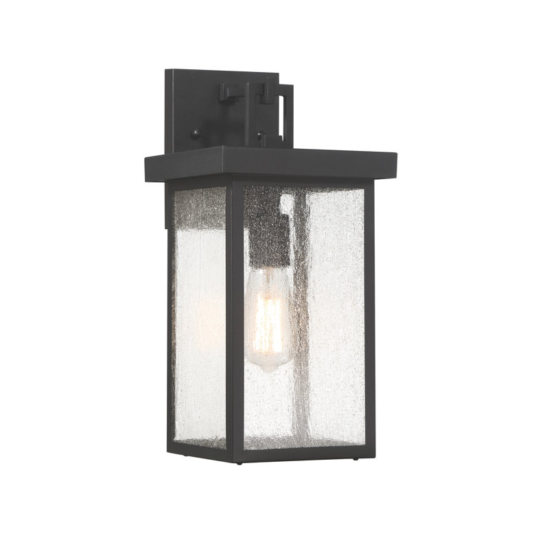 Christopher Outdoor Wall Lantern, 15" H x 7.125" W x 8.125" D