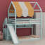 Lit House avec auvent-323857531