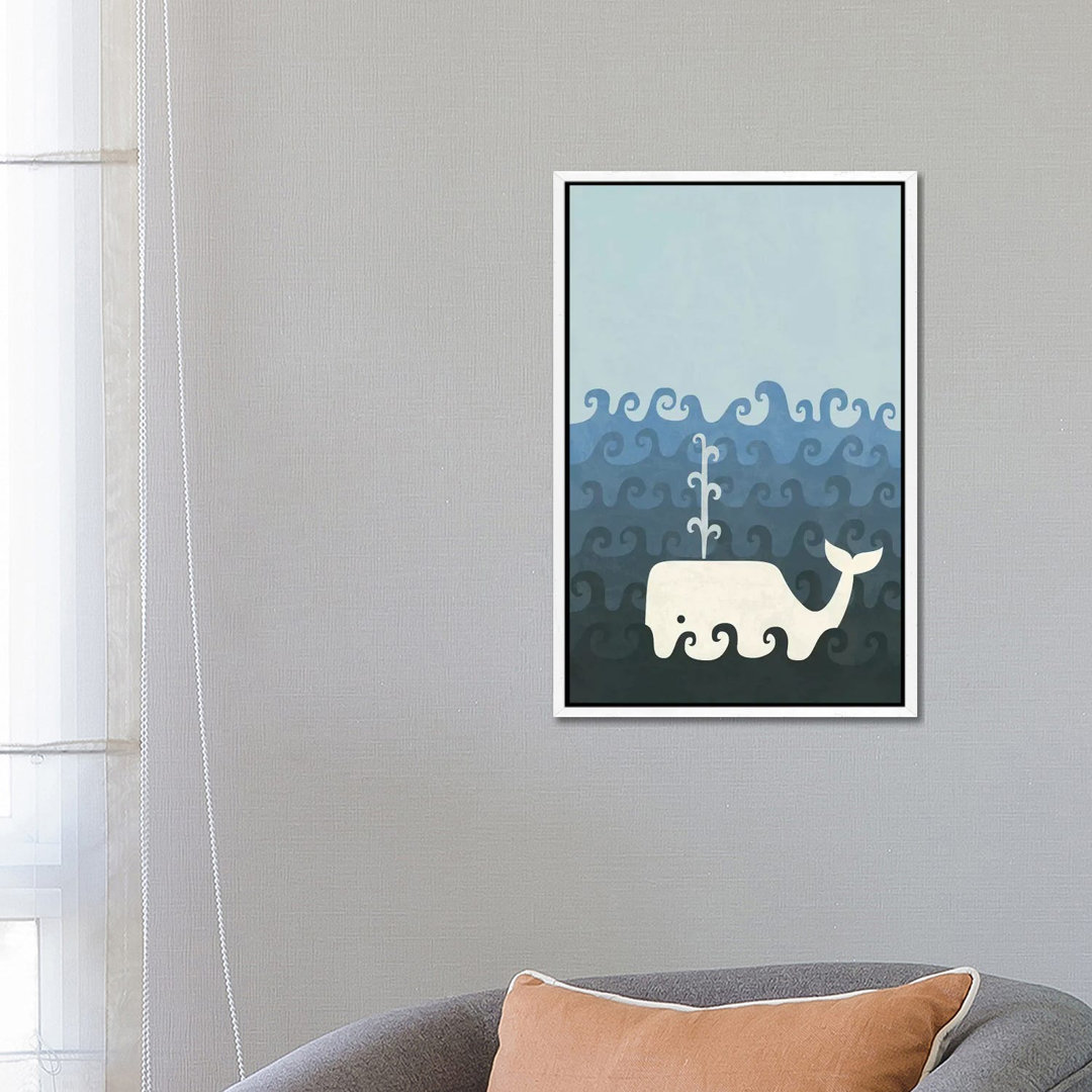 The Whale von HandsOffMyDinosaur - Galerie- Giclée auf Leinwand