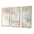 Toile avec cadre flottant or
