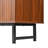 Ruston 59-Inch Mid-Century Modern Sideboard With Geometric Carved Doors And Legs