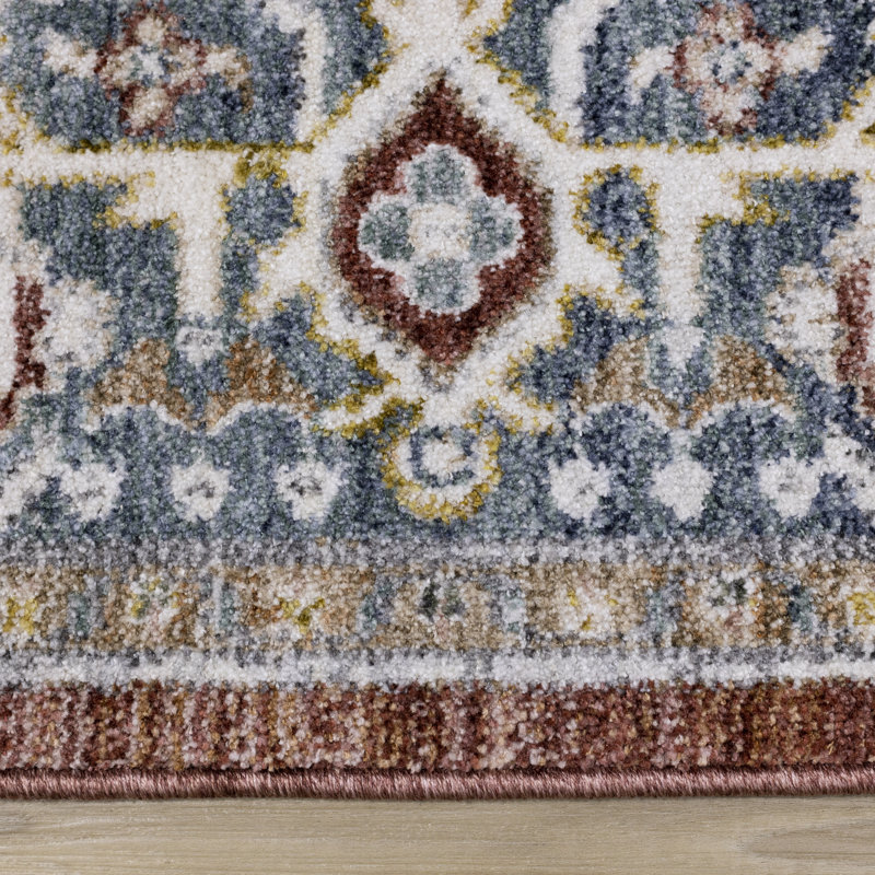 Tapis à bordure moelleuse Orenda, Rectangle 7 pi 10 po x 10 pi 2 po