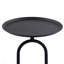 Table de bout en forme de lanterne en métal, petite table d'appoint ronde, table basse moderne à cocktail, petit piédestal d'appoint pour petits coins de salon, hauteur de 21,3 po-220006232-220006233