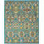 Tapis turquoise / ivoire / jaune Welaka-1725706670