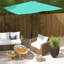 Parasol d'extérieur rectangulaire 6,5 pi x 10 pi, protégé, facile à manivelle et inclinable, parasol de patio sarcelle 10 pi, filet de protection, angle réglable,