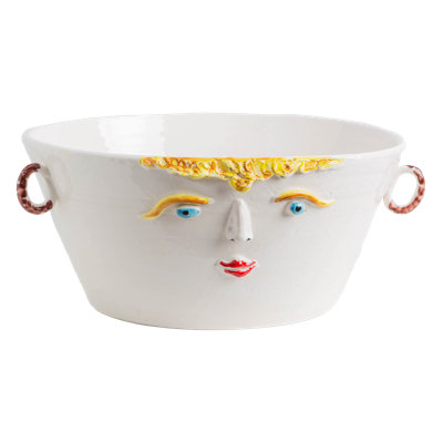 Female Decorated Vase / Ice Bucket